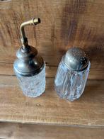 Vintage kristallen Strooier Set zilver, Ophalen of Verzenden