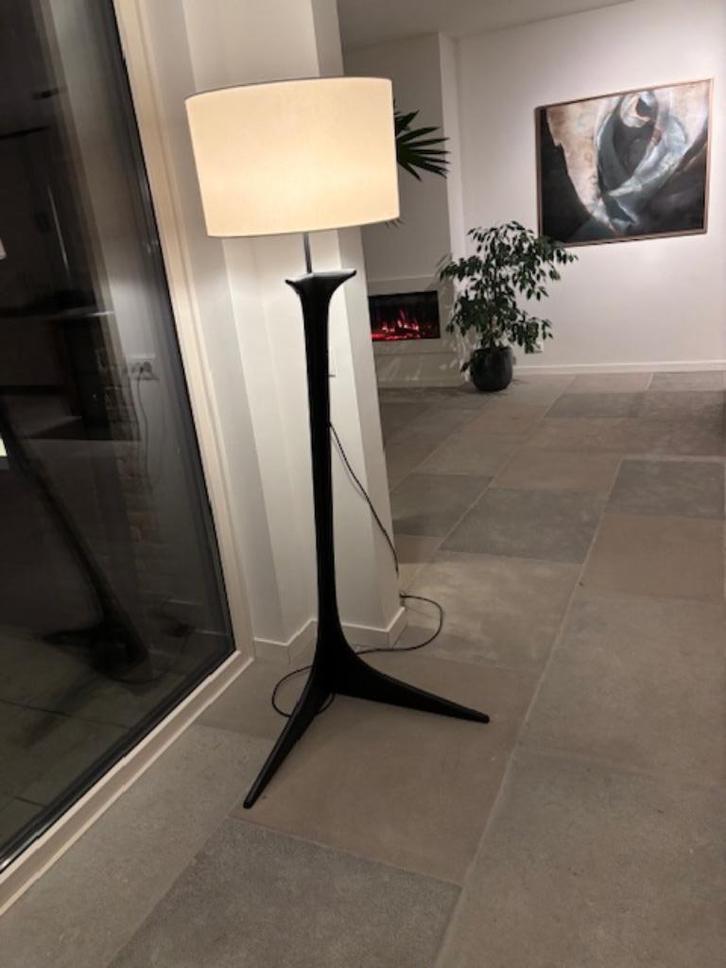 staande lamp, Huis en Inrichting, Lampen | Vloerlampen, Zo goed als nieuw, 150 tot 200 cm, Hout, Stof, Ophalen