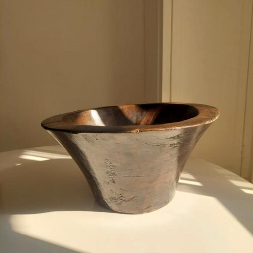 grote trog  Japandi houten schaal, Huis en Inrichting, Woonaccessoires | Schalen en Manden, Gebruikt, Mand, Rond, Hout, Ophalen of Verzenden