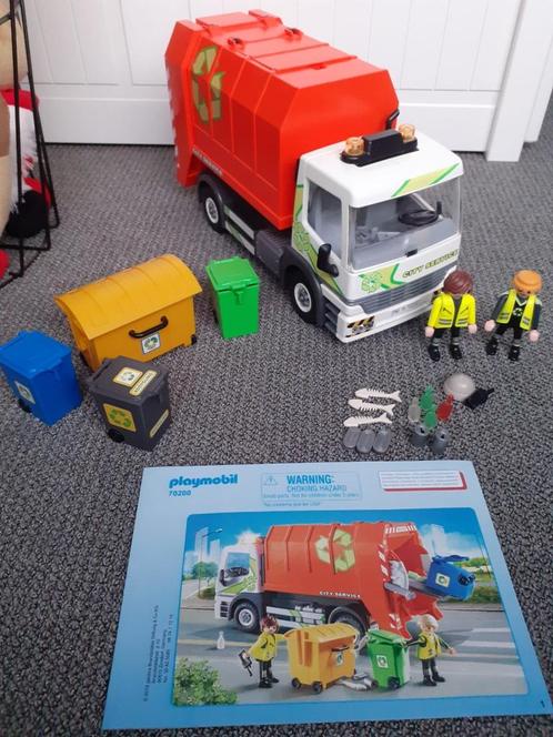 PLAYMOBIL City Life 70200 Afval Recycling Truck, Kinderen en Baby's, Speelgoed | Playmobil, Zo goed als nieuw, Complete set, Ophalen