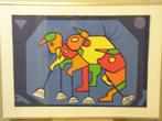 Mateo v.d. Heuvel. Figuren. (Zeefdruk), Antiek en Kunst, Ophalen