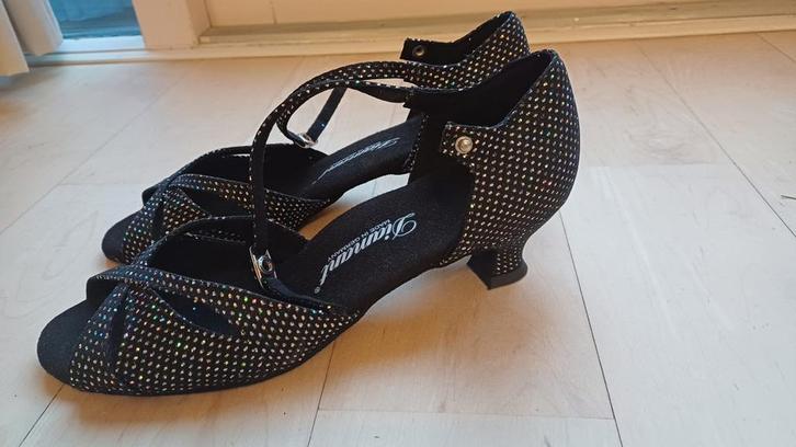 Diamant Glitter Dansschoenen Maat 41 ZGAN, Kleding | Dames, Schoenen, Zo goed als nieuw, Dansschoenen, Zwart, Ophalen of Verzenden