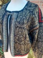 Noors wollen vest Oleana 40 M folkore knit, Groen, Maat 38/40 (M), Ophalen of Verzenden, Zo goed als nieuw
