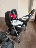 Zwarte Poppenwagen 2 in 1, Ophalen of Verzenden, Zo goed als nieuw, Kinderwagen, Overige merken