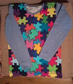Longsleeve met puzzelprint - maat 128, Jooswinkel.nl, Jongen of Meisje, Ophalen of Verzenden, Zo goed als nieuw