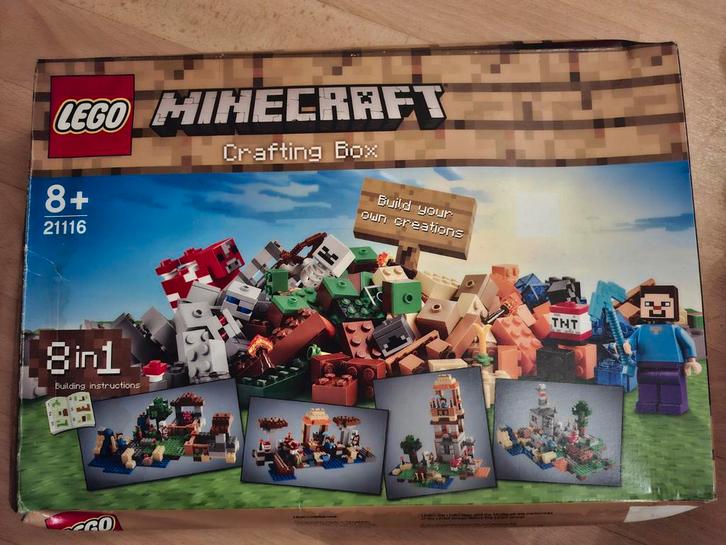3x Lego Minecraft Sets, Kinderen en Baby's, Speelgoed | Duplo en Lego, Zo goed als nieuw, Lego, Complete set, Ophalen of Verzenden