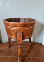 Oude houten kaaston driepoot, Antiek en Kunst, Ophalen of Verzenden