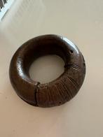 Antieke bronzen Afrikaanse slavenarmband/ Manilla, Ophalen of Verzenden