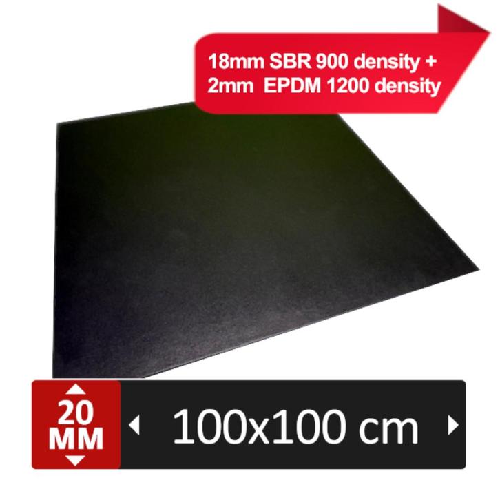 nieuwe FIT ULTRA Full Black 100x100x2cm rubbersport vloer, Sport en Fitness, Fitnessmaterialen, Nieuw, Fitnessmat, Armen, Benen