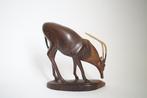 vintage beeld hert gazelle antilope hardhout hout teak, Ophalen of Verzenden, Huis en Inrichting