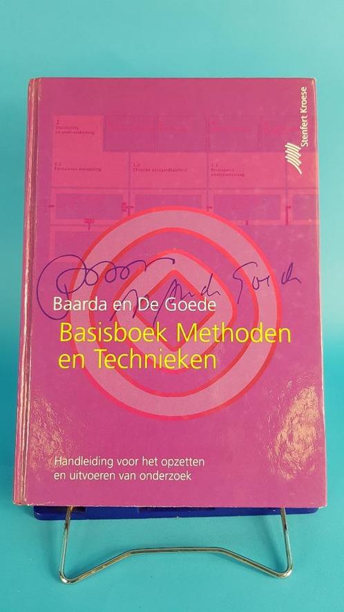 Basisboek methoden en technieken / druk 3, D.B. Baarda. 7A3, Boeken, Studieboeken en Cursussen, Gelezen, Beta, Ophalen of Verzenden