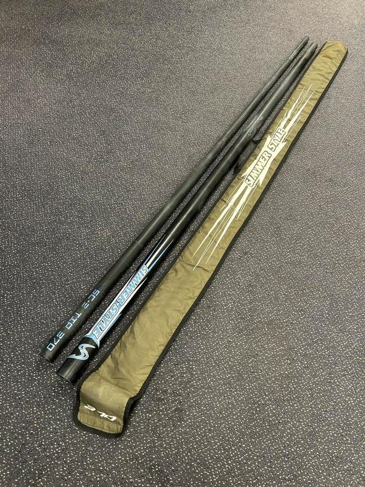 Te koop: mast, vinnen en trapeze, Watersport en Boten, Windsurfen, Gebruikt, Giek, Minder dan 5 m², Ophalen