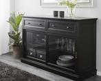 Ikea MALSJÖ Dressoir Zwart, Huis en Inrichting, Ophalen, 100 tot 150 cm, Met lade(s), 25 tot 50 cm