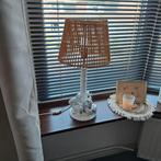 Lamp met voet dieren en bamboe kap., Ophalen of Verzenden, Zo goed als nieuw, Rond, 50 cm of meer