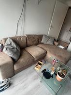 Loungebank piloten leer, Huis en Inrichting, Banken | Bankstellen, Ophalen, Gebruikt, 125 tot 150 cm, Hoekbank