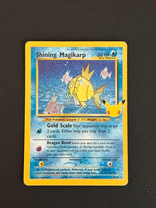 CEL	66	Shining Magikarp, Hobby en Vrije tijd, Verzamelkaartspellen | Pokémon, Nieuw, Losse kaart, Ophalen of Verzenden