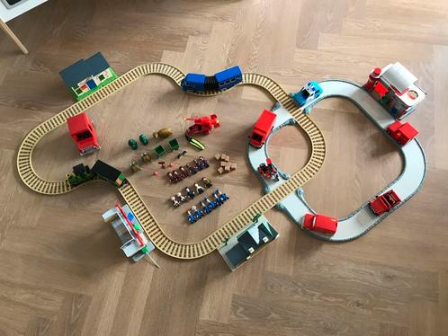 Hele grote set Pieter Post figuren huizen auto's trein spoor, Verzamelen, Poppetjes en Figuurtjes, Zo goed als nieuw, Ophalen of Verzenden