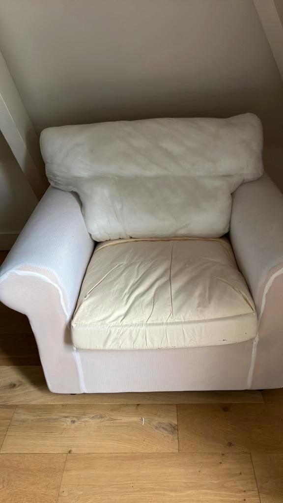 Ikea fauteuil ektrop zonder hoes, Huis en Inrichting, Banken | Sofa's en Chaises Longues, Gebruikt, Eenpersoons, Minder dan 150 cm