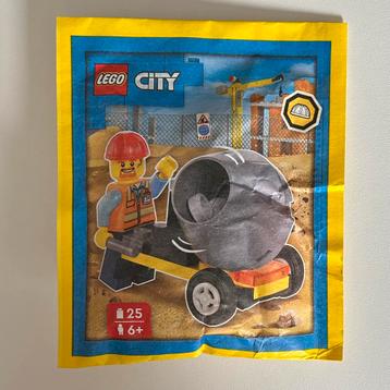Lego 952403 City bouwvakker met cement mixer (Nieuw) beschikbaar voor biedingen