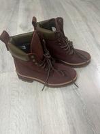 Timberland - courmayeur valley 6’ burgundy waterproof maat36, Ophalen, Overige kleuren, Overige typen, Zo goed als nieuw