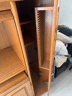 Houten Computerkast met Roldeur, Ophalen, Gebruikt, Eikenhout, 50 tot 100 cm