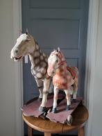 Papier maché/houten paarden, Antiek en Kunst, Antiek | Speelgoed, Ophalen