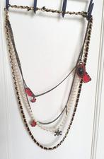Supermooie ketting parels, bedels, hangers en strass nieuw, Overige materialen, Nieuw, Ophalen of Verzenden, Met edelsteen