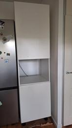 Hoge keukenkast Bribus, Huis en Inrichting, Ophalen, Nieuw, Wit, Overige typen