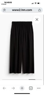 Cropped pull on broek pants xxl 52 Zwart zwarte, Verzenden, Nieuw, Zwart, Broek of Spijkerbroek