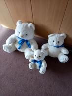 Vader moeder en kind beren als nieuwe  spier wit, Verzamelen, Ophalen of Verzenden, Zo goed als nieuw, Stoffen beer, Overige merken