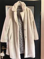 Trenchcoat faux fur teddy crème wit / maat L / HEMA, Ophalen of Verzenden, Zo goed als nieuw, Maat 38/40 (M), Wit