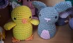 Gehaakte kuikentje en haasje, Kinderen en Baby's, Speelgoed | Knuffels en Pluche, Ophalen of Verzenden, Nieuw, Overige typen
