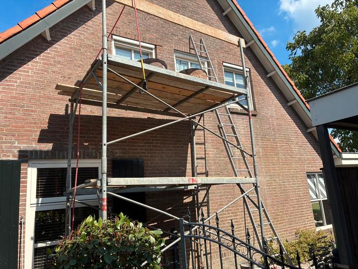 Te koop stapel steiger, Doe-het-zelf en Verbouw, Steigers, Zo goed als nieuw, Rolsteiger of Kamersteiger, Ophalen of Verzenden