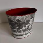 Tomado prullenbak zeeslag vintage, Gebruikt, Ophalen of Verzenden, Minder dan 10 liter, Metaal