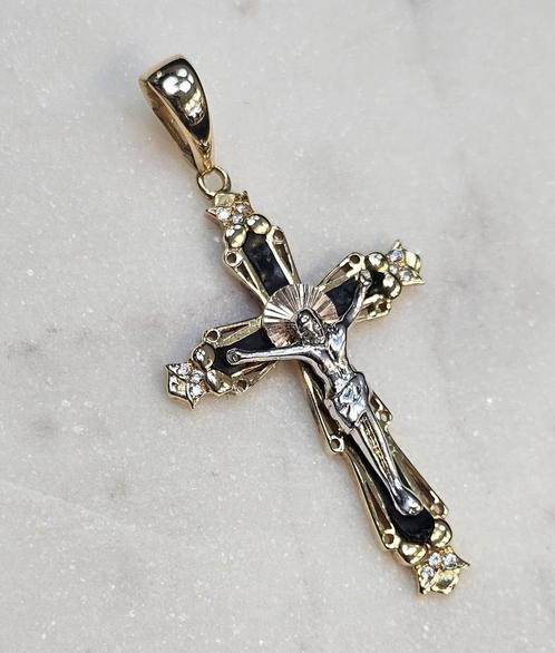 14 karaat Kruis hanger 14k 5.5 gram, Sieraden, Tassen en Uiterlijk, Kettinghangers, Nieuw, Goud, Goud, Kruis of Symbool, Ophalen of Verzenden