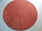 Rond wollen vloerkleed - Ø 100cm -vrij lage pool, Huis en Inrichting, Ophalen, Bruin, 50 tot 100 cm, Rond