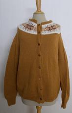 Folklore bruin handmade lief vestje! L, Verzenden, Zo goed als nieuw, Maat 42/44 (L), Bruin