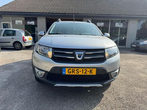 Dacia Sandero 0.9 TCE 66KW Stepway 2016 Grijs, Auto's, Dacia, Bedrijf, Sandero, Airconditioning, Bluetooth, Cruise Control, Dakrails