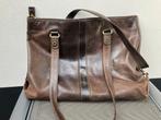 Bruine leren damestas A4- formaat, Ophalen of Verzenden, Gebruikt, Bruin, Overige typen