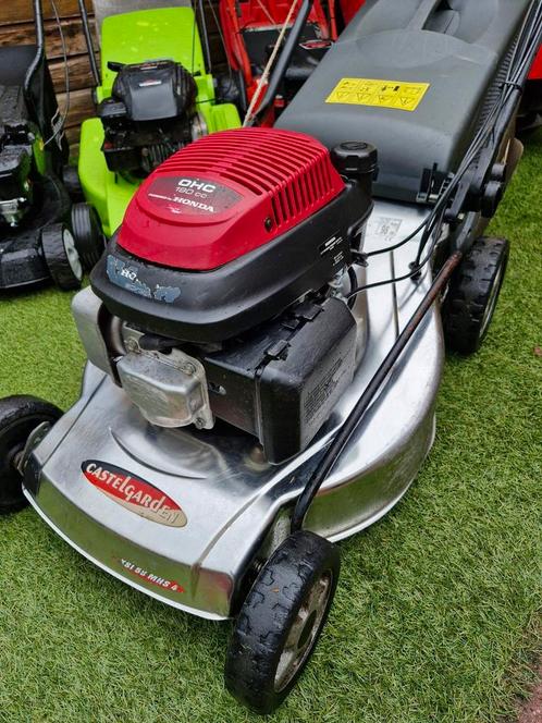 Castelgarden motormaaier aandrijving 4 versn,met honda motor, Tuin en Terras, Grasmaaiers, Zo goed als nieuw, 50 cm of meer, Cirkelmaaier