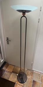 Brons kleurige vloerlamp met dimmer, Huis en Inrichting, Lampen | Vloerlampen, Ophalen, Zo goed als nieuw, Glas, 150 tot 200 cm