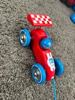Houten auto met koord - Vilac, Ophalen of Verzenden, Zo goed als nieuw, Duw- of Trekspeelgoed