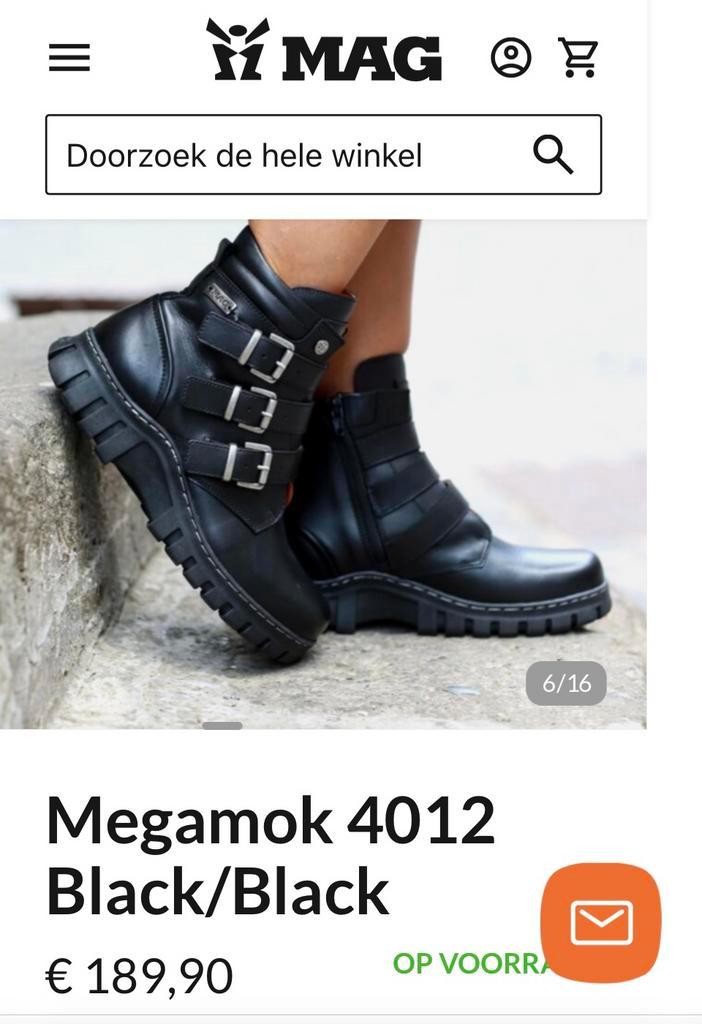 ≥ Stoere MAG bikerboots met zijrits en gespjes — Schoenen