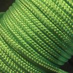 TOUW POLYESTER 6mm haspels a 50mtr  fluor-groen, Watersport en Boten, Nieuw, Ophalen of Verzenden