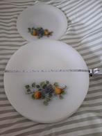 Vintage Arcoroc borden Fruits de France. 19 en 23 cm., Huis en Inrichting, Keuken | Servies, Ophalen of Verzenden, Zo goed als nieuw