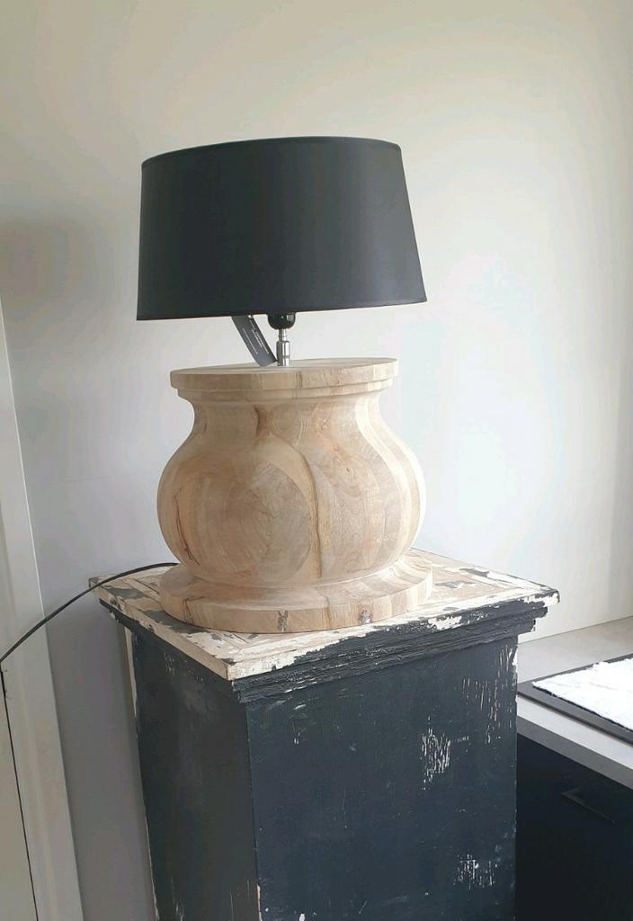 Aura peeperkorn lampenvoet,  teak, xxl, Huis en Inrichting, Lampen | Tafellampen, Nieuw, Minder dan 50 cm, Ophalen of Verzenden