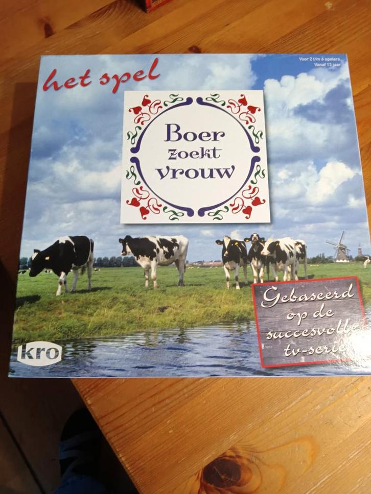 Boer Zoekt Vrouw - Het Spel, Hobby en Vrije tijd, Gezelschapsspellen | Bordspellen, Gebruikt, Drie of vier spelers, Vijf spelers of meer