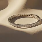 Diamanten tennisarmband, 5,37 ct, zilver, Ophalen of Verzenden, Nieuw, Zilver