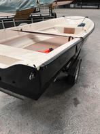 Boot 4.30 met 6 pk Yamaha en trailer, Watersport en Boten, Ophalen, Gebruikt, Tot 10 pk, 3 tot 6 meter