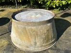 Grote zinken teil  brocante, Ophalen, Gebruikt, Metaal, 60 tot 100 cm